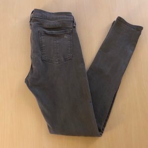 Rag & Bone dove grey skinny jeans